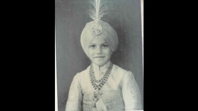 A young Maharaja Satbir Singh (HT Photo) A young Maharaja Satbir Singh (HT Photo)