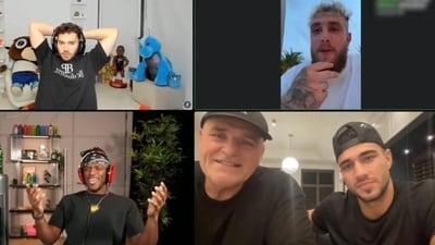 Jake Paul gets removed from KSI-Tommy Fury live stream (Adin Live YouTube) (Adin Live YouTube) Jake Paul gets removed from KSI-Tommy Fury live stream (Adin Live YouTube) (Adin Live YouTube)