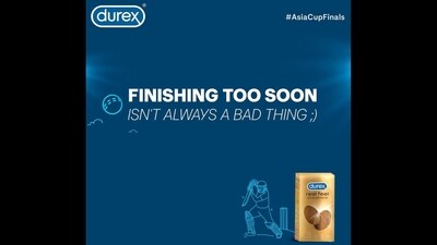 After India won the Asia Cup 2023 title in the final showdown against Sri Lanka, Durex celebrated the win with this post. (Instagram/@durex.india) After India won the Asia Cup 2023 title in the final showdown against Sri Lanka, Durex celebrated the win with this post. (Instagram/@durex.india)