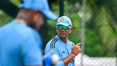 India's coach Rahul Dravid attends a practice at the R. Premadasa Stadium in Colombo (AFP) India's coach Rahul Dravid attends a practice at the R. Premadasa Stadium in Colombo (AFP)