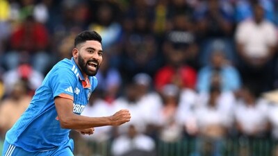 India's Mohammed Siraj celebrates after taking one of his 6 wickets. (AFP) India's Mohammed Siraj celebrates after taking one of his 6 wickets. (AFP)