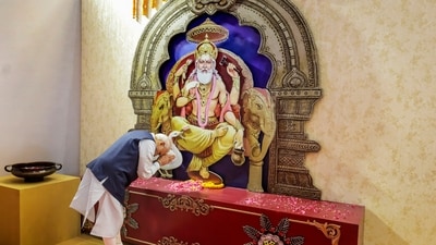 "Many many congratulations to all your family members on the birth anniversary of Lord Vishwakarma. On this occasion, I wholeheartedly salute all the craftsmen and creators who are taking innovation in the society forward with their dedication, talent and hard work," PM Modi posted on 'X'. (PTI) "Many many congratulations to all your family members on the birth anniversary of Lord Vishwakarma. On this occasion, I wholeheartedly salute all the craftsmen and creators who are taking innovation in the society forward with their dedication, talent and hard work," PM Modi posted on 'X'. (PTI)