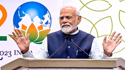 Prime Minister Narendra Modi on Sunday inaugurated the <span class='webrupee'>₹</span>5,400-crore Phase 1 of the state-of-the art India International Convention and Expo Centre (IICC) named 'Yashobhoomi' at Dwarka. (PTI) Prime Minister Narendra Modi on Sunday inaugurated the <span class='webrupee'>₹</span>5,400-crore Phase 1 of the state-of-the art India International Convention and Expo Centre (IICC) named 'Yashobhoomi' at Dwarka. (PTI)