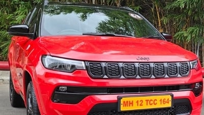 The Jeep Compass 2WD Red Black Edition SUV is powered by a 2.0-litre diesel engine mated with a nine-speed automatic gearbox (HT Auto) The Jeep Compass 2WD Red Black Edition SUV is powered by a 2.0-litre diesel engine mated with a nine-speed automatic gearbox (HT Auto)