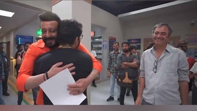Sanjay Dutt and Arshad Warsi shot for an advertisement recently. Sanjay Dutt and Arshad Warsi shot for an advertisement recently.