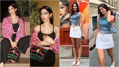 Ananya Pandey and Khushi Kapoor elevate Gen-Z fashion with stylish casual looks. (Instagram ) Ananya Pandey and Khushi Kapoor elevate Gen-Z fashion with stylish casual looks. (Instagram )