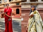 Shiv Sena (UBT) MP Priyanka Chaturvedi (L) and TMC MP Mahua Moitra (R) are among 10 women parliamentarians who wrote their messages.