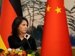 German foreign minister Annalena Baerbock at the Diaoyutai State Guesthouse in Beijing, China.