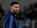 Argentina's forward Lionel Messi looks on at the end of the 2026 FIFA World Cup South American qualifiers football match Argentina's forward Lionel Messi looks on at the end of the 2026 FIFA World Cup South American qualifiers football match
