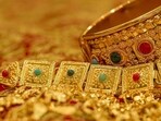 According to the website Goodreturns, one gram of 22K gold costs  <span class='webrupee'>₹</span>5,491. On the other hand, the price of one gram of 24K gold stood at  <span class='webrupee'>₹</span>5,990