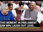 Kharge's Actions Leave Rajya Sabha In Splits Kharge's Actions Leave Rajya Sabha In Splits