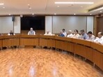 Prime Minister Narendra Modi chairs a key Union Cabinet meeting regarding the agenda for the ongoing special session of Parliament. Prime Minister Narendra Modi chairs a key Union Cabinet meeting regarding the agenda for the ongoing special session of Parliament.