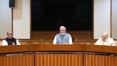 Prime Minister Narendra Modi chairs Union Cabinet meeting in New Delhi on Monday, ( HT PHOTO) Prime Minister Narendra Modi chairs Union Cabinet meeting in New Delhi on Monday, ( HT PHOTO)