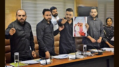 Councillors during the MC general House meeting at PWD Guest House in Panchkula on Monday. (Sant Arora/ HT) Councillors during the MC general House meeting at PWD Guest House in Panchkula on Monday. (Sant Arora/ HT)