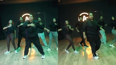 Ganesh Acharya and team dancing to the song Sach Keh Raha Hai. (Instagram/@ganeshacharyaa) Ganesh Acharya and team dancing to the song Sach Keh Raha Hai. (Instagram/@ganeshacharyaa)