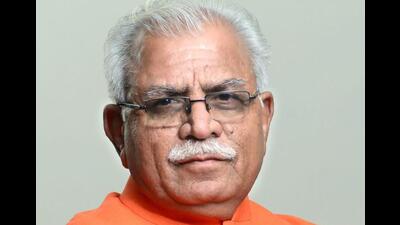Haryana chief minister Manohar Lal Khattar said that in view of the proliferation of commercial establishments and showrooms encroaching upon designated residential zones, the government is planning to introduce a comprehensive policy aimed at rectifying this situation. (HT File)