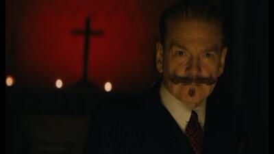 Kenneth Branagh as Hercule Poirot in A Haunting in Venice (Courtesy 20th Century Studios) Kenneth Branagh as Hercule Poirot in A Haunting in Venice (Courtesy 20th Century Studios)