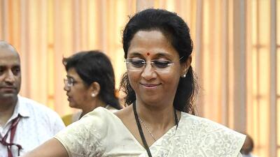 Nationalist Congress Party lawmaker Supriya Sule. (PTI) Nationalist Congress Party lawmaker Supriya Sule. (PTI)