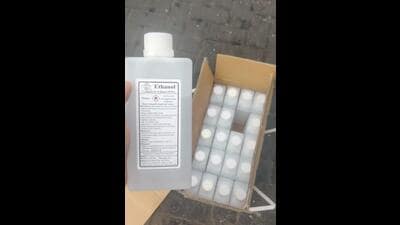 On September 5, the customs officials from the Rummaging and Intelligence (R&I) cell at Nhava Sheva Port seized 58,000 litres of ethanol (ethyl alcohol) worth ₹95 lakh. Over the next one week, they seized 7,100 litres of the same (HT PHOTO) On September 5, the customs officials from the Rummaging and Intelligence (R&I) cell at Nhava Sheva Port seized 58,000 litres of ethanol (ethyl alcohol) worth ₹95 lakh. Over the next one week, they seized 7,100 litres of the same (HT PHOTO)