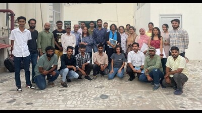Participants of the workshop in Prayagraj on Monday (HT Photo) Participants of the workshop in Prayagraj on Monday (HT Photo)