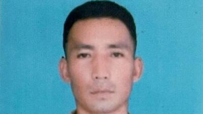 Sepoy Serto Thangthang Kom was taken at gunpoint from in front of his minor son at their home in Neikanlong, Imphal West. (HT Photo) Sepoy Serto Thangthang Kom was taken at gunpoint from in front of his minor son at their home in Neikanlong, Imphal West. (HT Photo)