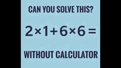 Brain Teaser: Solve this question in less than 10 seconds and prove that you are a maths whiz. (X/@SabaOsmaanqazi) Brain Teaser: Solve this question in less than 10 seconds and prove that you are a maths whiz. (X/@SabaOsmaanqazi)