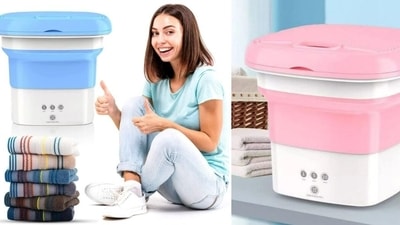 A portable washing machine can make travel comfortable and easy. A portable washing machine can make travel comfortable and easy.