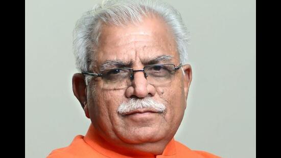 Haryana chief minister Manohar Lal Khattar said that in view of the proliferation of commercial establishments and showrooms encroaching upon designated residential zones, the government is planning to introduce a comprehensive policy aimed at rectifying this situation. (HT File)
