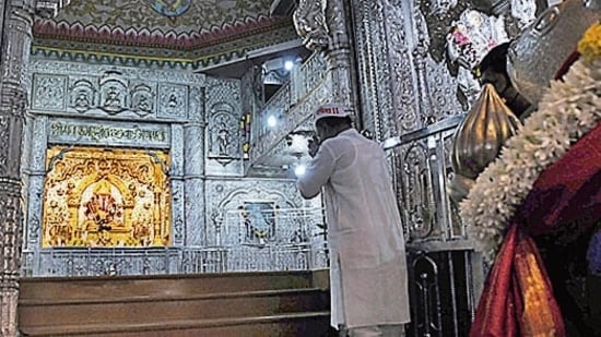 Siddhivinayak Temple, Mumbai: Siddhivinayak Temple, established in the year 1801, stands as one of the most renowned Ganesh temples in Mumbai. Notable dignitaries and celebrities often visit this temple to seek blessings from Lord Ganesha.&nbsp;(HT File Photo)