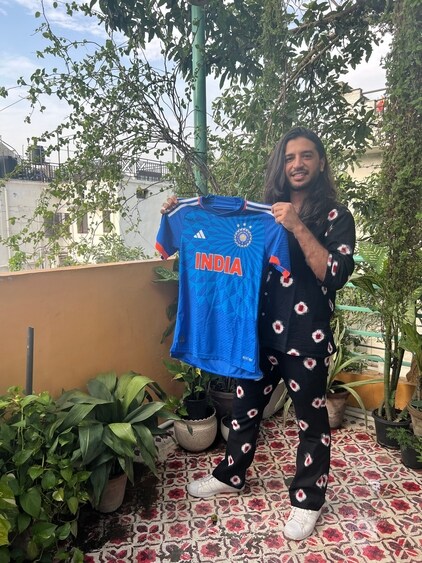 Designing the cricket team's jerseys was like a "homecoming" for Wani, who dreamt in his childhood of becoming a cricketer.