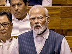 Prime Minister Narendra Modi speaks in the Lok Sabha during a special session of the Parliament, in New Delhi Prime Minister Narendra Modi speaks in the Lok Sabha during a special session of the Parliament, in New Delhi