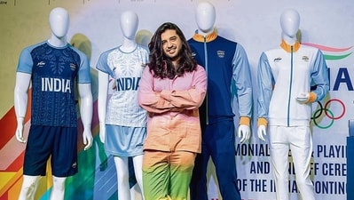 Designer Aaquib Wani is the brain behind the official sports apparel for the Indian players at the Asian Games 2022. Designer Aaquib Wani is the brain behind the official sports apparel for the Indian players at the Asian Games 2022.