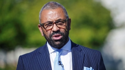 British Foreign Secretary James Cleverly. (REUTERS)