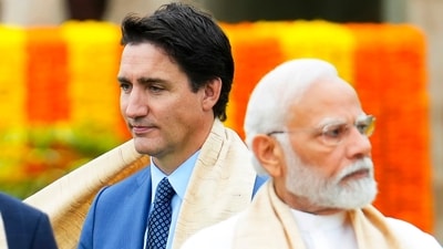 Canada's Prime Minister Justin Trudeau and Indian Prime Minister Narendra Modi as they take part in a wreath-laying ceremony at Raj Ghat in New Delhi, (AP) Canada's Prime Minister Justin Trudeau and Indian Prime Minister Narendra Modi as they take part in a wreath-laying ceremony at Raj Ghat in New Delhi, (AP)