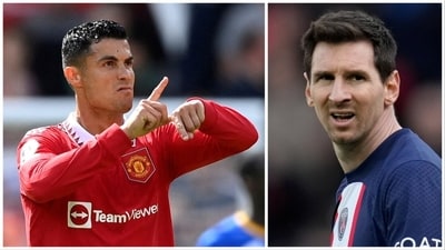 Ronaldo and Messi won't feature in the 2023-2024 season of the Champions League (AP-Reuters) Ronaldo and Messi won't feature in the 2023-2024 season of the Champions League (AP-Reuters)