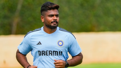 Samson, who was part of the Asia Cup squad as a travelling reserve, was sent back home ahead of the start of the Super Four stage in Colombo. (PTI) Samson, who was part of the Asia Cup squad as a travelling reserve, was sent back home ahead of the start of the Super Four stage in Colombo. (PTI)