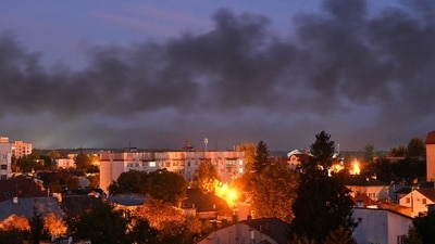 Black smoke billows over the city after drone strikes in the western Ukrainian city of Lviv (AFP) Black smoke billows over the city after drone strikes in the western Ukrainian city of Lviv (AFP)
