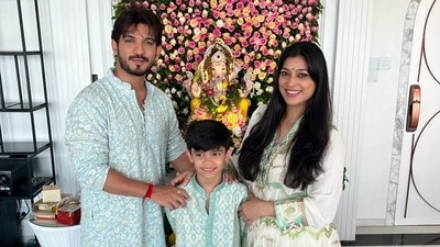 Arjun Bijlani celebrates Ganesh Chaturthi on a grand scale every year with son Ayaan. Arjun Bijlani celebrates Ganesh Chaturthi on a grand scale every year with son Ayaan.