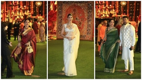 Rekha, Shanaya Kapoor, Madhuri Dixit and Dr Nene. Rekha, Shanaya Kapoor, Madhuri Dixit and Dr Nene.