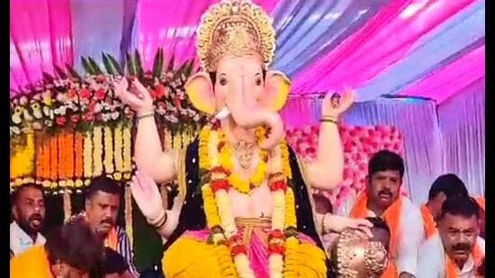 Police said security arrangements with over 2k CCTV cameras and more than 5k police personnel have been deployed to ensure the safety during the festival celebrations. (HT)