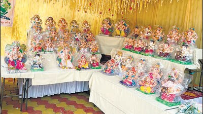 8 jail artisans make 1,101 Ganesh idols 8 jail artisans make 1,101 Ganesh idols