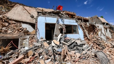 Over a week since a 6.8-magnitude quake devastated parts of central Morocco, many worry that the dire living conditions and poor hygiene spell new threats for the survivors. (AFP)