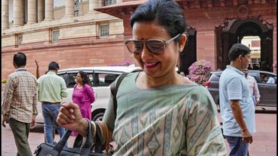 Trinamool Congress lawmaker Mahua Moitra. (PTI) Trinamool Congress lawmaker Mahua Moitra. (PTI)