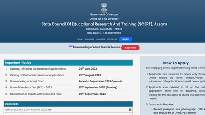 SCERT Assam DElEd PET result 2023 today (scertpet.co.in)