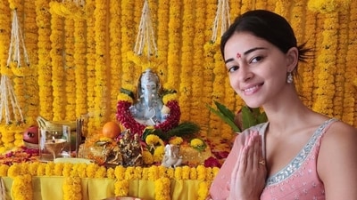 Ananya Panday brought Ganpati home on the occasion of Ganesh Chaturthi. She decked up in a pink salwar suit and wrote “Welcome home Bappa” while sharing pictures from home on Instagram.&nbsp; 