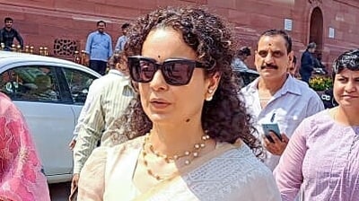 Kangana Ranaut talks about the name-change debate. (ANI Pic Service) Kangana Ranaut talks about the name-change debate. (ANI Pic Service)