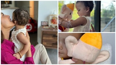 Priyanka Chopra's Ganesh Chaturthi celebrations with Malti at home. Priyanka Chopra's Ganesh Chaturthi celebrations with Malti at home.