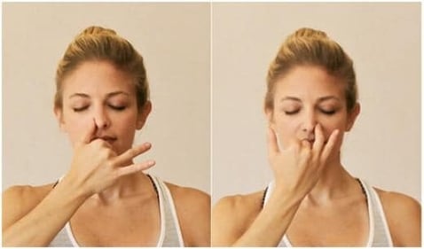 Anulom Vilom Pranayam or Alternate Nostril Breathing (Twitter/shailendrverma) Anulom Vilom Pranayam or Alternate Nostril Breathing (Twitter/shailendrverma)