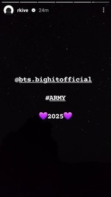 Instagram post about BTS' comeback in 2025. Instagram post about BTS' comeback in 2025.