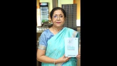 Author Narinder Jit Kaur with her latest book, titled The Icicle: A Collection of Short Stories Author Narinder Jit Kaur with her latest book, titled The Icicle: A Collection of Short Stories